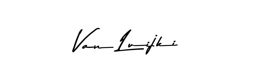 Design your own signature with our free online signature maker. With this signature software, you can create a handwritten (Asem Kandis PERSONAL USE) signature for name Van Luijki. Van Luijki signature style 9 images and pictures png