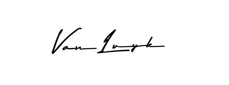 Make a beautiful signature design for name Van Luyk. With this signature (Asem Kandis PERSONAL USE) style, you can create a handwritten signature for free. Van Luyk signature style 9 images and pictures png