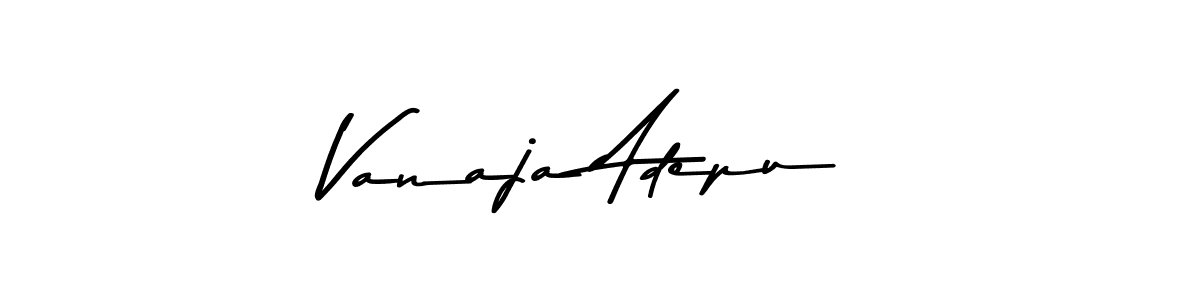 Use a signature maker to create a handwritten signature online. With this signature software, you can design (Asem Kandis PERSONAL USE) your own signature for name Vanaja Adepu. Vanaja Adepu signature style 9 images and pictures png