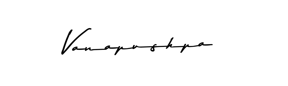 You should practise on your own different ways (Asem Kandis PERSONAL USE) to write your name (Vanapushpa) in signature. don't let someone else do it for you. Vanapushpa signature style 9 images and pictures png