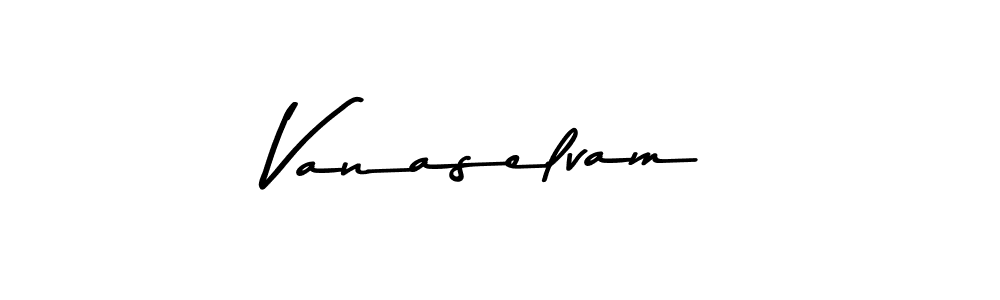 Vanaselvam stylish signature style. Best Handwritten Sign (Asem Kandis PERSONAL USE) for my name. Handwritten Signature Collection Ideas for my name Vanaselvam. Vanaselvam signature style 9 images and pictures png
