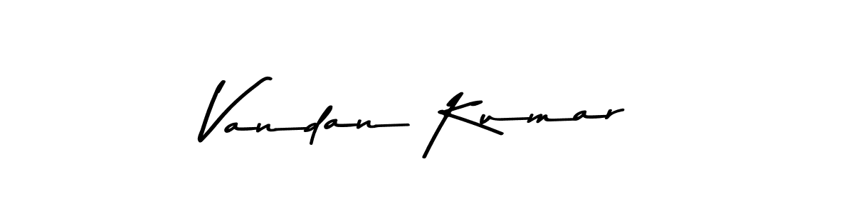 How to make Vandan Kumar signature? Asem Kandis PERSONAL USE is a professional autograph style. Create handwritten signature for Vandan Kumar name. Vandan Kumar signature style 9 images and pictures png