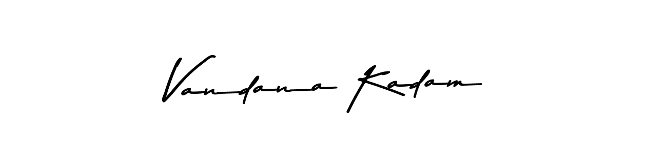 The best way (Asem Kandis PERSONAL USE) to make a short signature is to pick only two or three words in your name. The name Vandana Kadam include a total of six letters. For converting this name. Vandana Kadam signature style 9 images and pictures png
