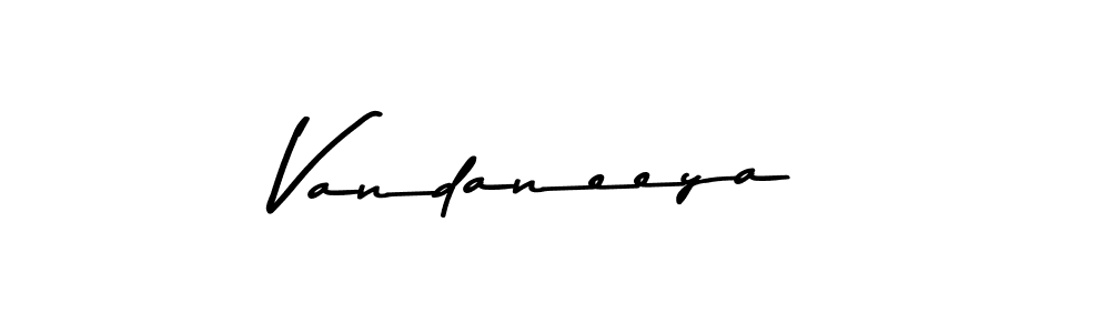 Design your own signature with our free online signature maker. With this signature software, you can create a handwritten (Asem Kandis PERSONAL USE) signature for name Vandaneeya. Vandaneeya signature style 9 images and pictures png