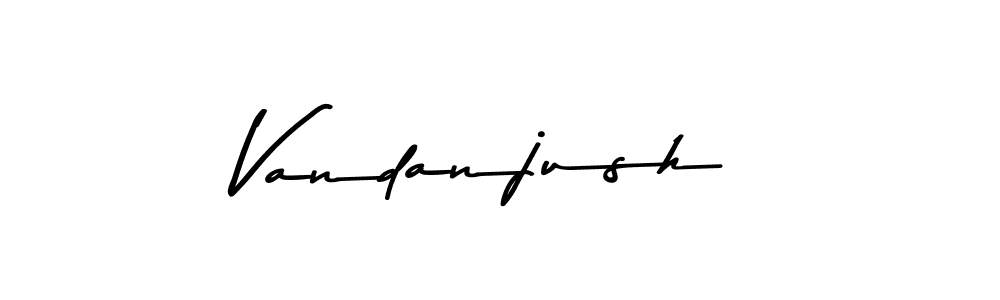 How to Draw Vandanjush signature style? Asem Kandis PERSONAL USE is a latest design signature styles for name Vandanjush. Vandanjush signature style 9 images and pictures png