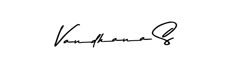 Make a beautiful signature design for name Vandhana S. Use this online signature maker to create a handwritten signature for free. Vandhana S signature style 9 images and pictures png