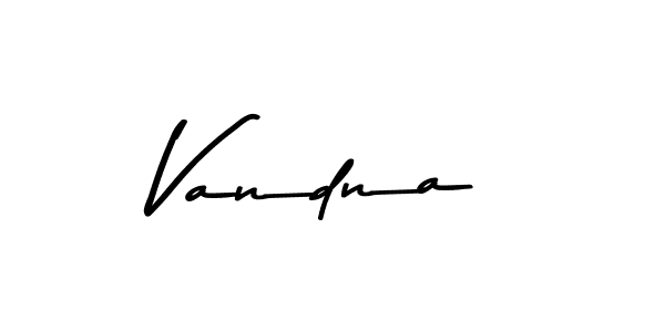 Use a signature maker to create a handwritten signature online. With this signature software, you can design (Asem Kandis PERSONAL USE) your own signature for name Vandna. Vandna signature style 9 images and pictures png