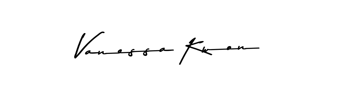 How to make Vanessa Kwon name signature. Use Asem Kandis PERSONAL USE style for creating short signs online. This is the latest handwritten sign. Vanessa Kwon signature style 9 images and pictures png