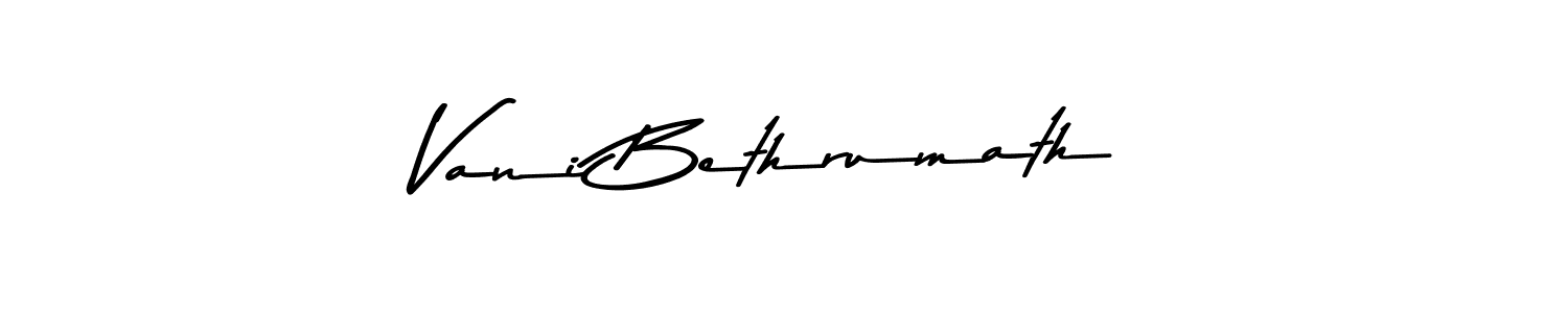 Also we have Vani Bethrumath name is the best signature style. Create professional handwritten signature collection using Asem Kandis PERSONAL USE autograph style. Vani Bethrumath signature style 9 images and pictures png