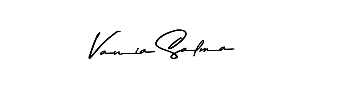 Asem Kandis PERSONAL USE is a professional signature style that is perfect for those who want to add a touch of class to their signature. It is also a great choice for those who want to make their signature more unique. Get Vania Salma name to fancy signature for free. Vania Salma signature style 9 images and pictures png