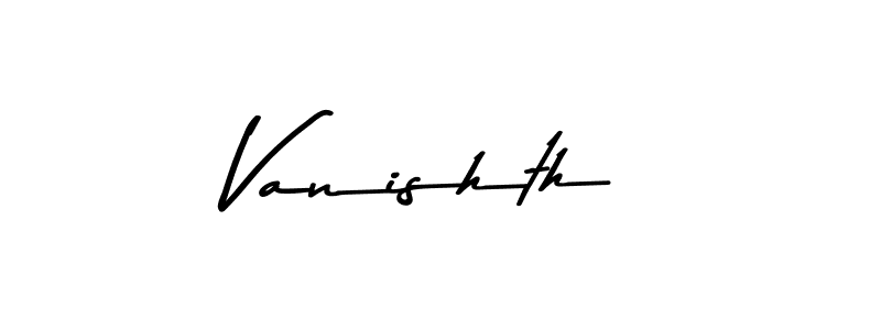 Also we have Vanishth name is the best signature style. Create professional handwritten signature collection using Asem Kandis PERSONAL USE autograph style. Vanishth signature style 9 images and pictures png