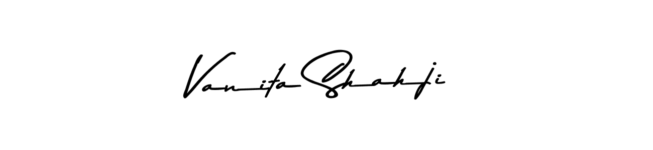 Use a signature maker to create a handwritten signature online. With this signature software, you can design (Asem Kandis PERSONAL USE) your own signature for name Vanita Shahji. Vanita Shahji signature style 9 images and pictures png