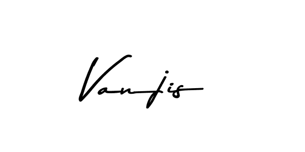 Make a beautiful signature design for name Vanjis. With this signature (Asem Kandis PERSONAL USE) style, you can create a handwritten signature for free. Vanjis signature style 9 images and pictures png