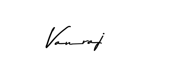 Create a beautiful signature design for name Vanraj . With this signature (Asem Kandis PERSONAL USE) fonts, you can make a handwritten signature for free. Vanraj  signature style 9 images and pictures png