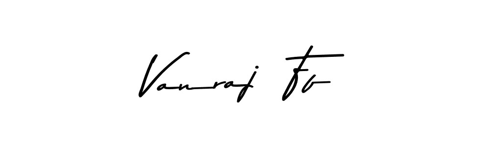 if you are searching for the best signature style for your name Vanraj  Ff. so please give up your signature search. here we have designed multiple signature styles  using Asem Kandis PERSONAL USE. Vanraj  Ff signature style 9 images and pictures png