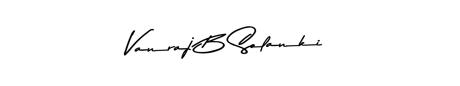 Use a signature maker to create a handwritten signature online. With this signature software, you can design (Asem Kandis PERSONAL USE) your own signature for name Vanraj B Solanki. Vanraj B Solanki signature style 9 images and pictures png