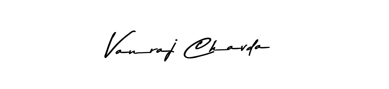 Design your own signature with our free online signature maker. With this signature software, you can create a handwritten (Asem Kandis PERSONAL USE) signature for name Vanraj Chavda. Vanraj Chavda signature style 9 images and pictures png