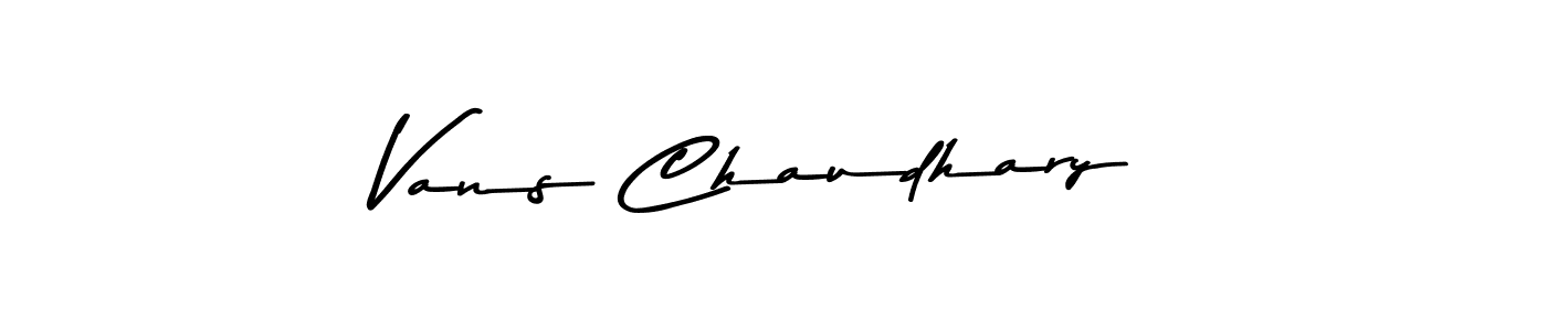 Design your own signature with our free online signature maker. With this signature software, you can create a handwritten (Asem Kandis PERSONAL USE) signature for name Vans Chaudhary. Vans Chaudhary signature style 9 images and pictures png