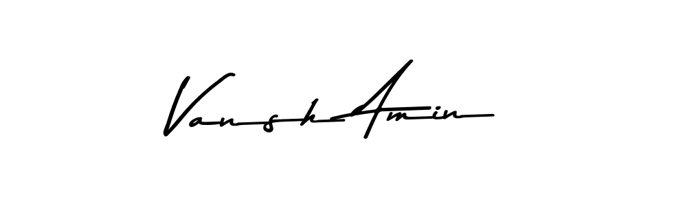 The best way (Asem Kandis PERSONAL USE) to make a short signature is to pick only two or three words in your name. The name Vansh Amin include a total of six letters. For converting this name. Vansh Amin signature style 9 images and pictures png