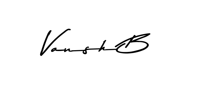 How to make Vansh B signature? Asem Kandis PERSONAL USE is a professional autograph style. Create handwritten signature for Vansh B name. Vansh B signature style 9 images and pictures png