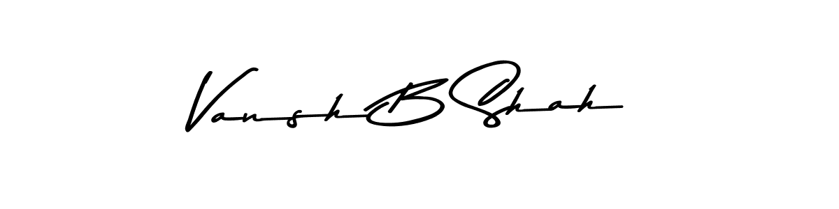 How to Draw Vansh B Shah signature style? Asem Kandis PERSONAL USE is a latest design signature styles for name Vansh B Shah. Vansh B Shah signature style 9 images and pictures png