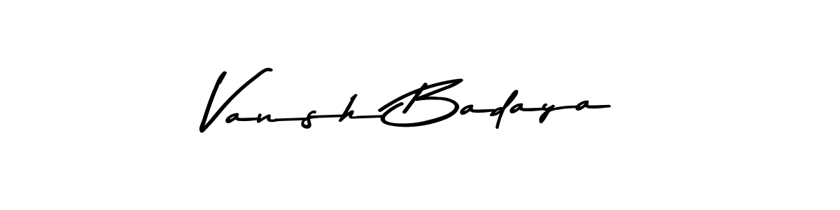 Vansh Badaya stylish signature style. Best Handwritten Sign (Asem Kandis PERSONAL USE) for my name. Handwritten Signature Collection Ideas for my name Vansh Badaya. Vansh Badaya signature style 9 images and pictures png