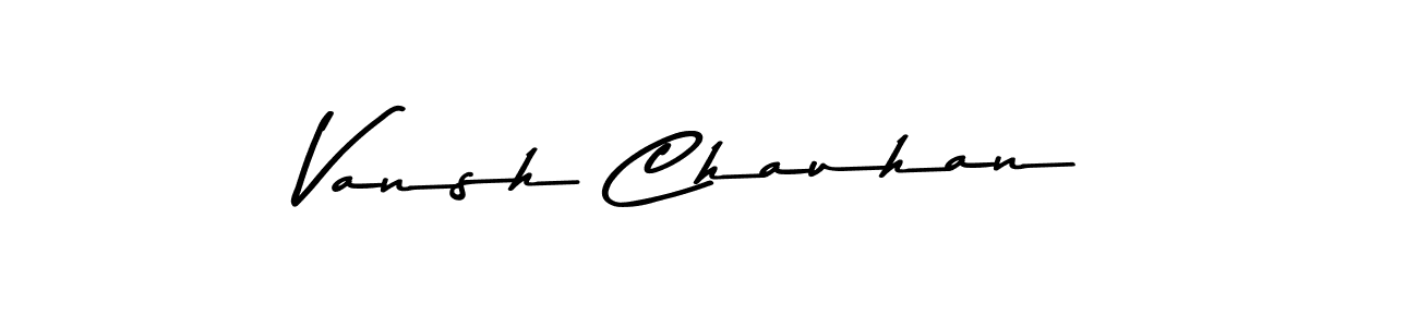 Create a beautiful signature design for name Vansh Chauhan. With this signature (Asem Kandis PERSONAL USE) fonts, you can make a handwritten signature for free. Vansh Chauhan signature style 9 images and pictures png