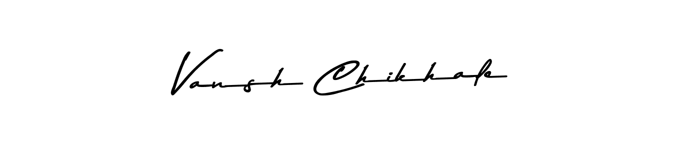 Asem Kandis PERSONAL USE is a professional signature style that is perfect for those who want to add a touch of class to their signature. It is also a great choice for those who want to make their signature more unique. Get Vansh Chikhale name to fancy signature for free. Vansh Chikhale signature style 9 images and pictures png