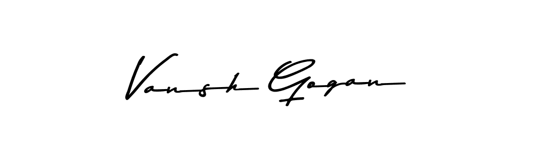 You should practise on your own different ways (Asem Kandis PERSONAL USE) to write your name (Vansh Gogan) in signature. don't let someone else do it for you. Vansh Gogan signature style 9 images and pictures png