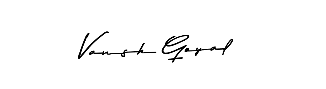 Similarly Asem Kandis PERSONAL USE is the best handwritten signature design. Signature creator online .You can use it as an online autograph creator for name Vansh Goyal. Vansh Goyal signature style 9 images and pictures png