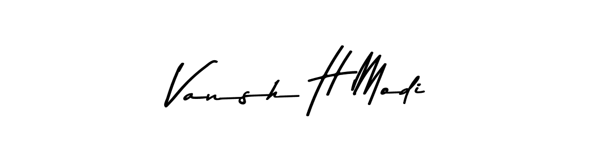 Similarly Asem Kandis PERSONAL USE is the best handwritten signature design. Signature creator online .You can use it as an online autograph creator for name Vansh H Modi. Vansh H Modi signature style 9 images and pictures png