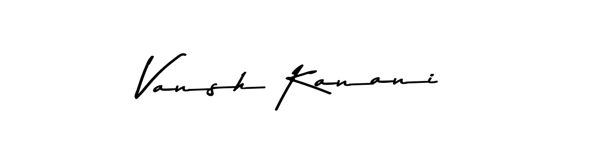 Similarly Asem Kandis PERSONAL USE is the best handwritten signature design. Signature creator online .You can use it as an online autograph creator for name Vansh Kanani. Vansh Kanani signature style 9 images and pictures png