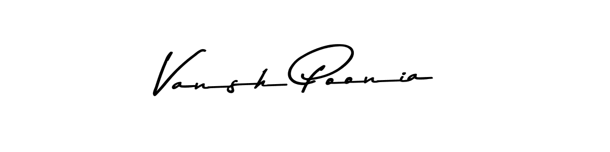 How to make Vansh Poonia signature? Asem Kandis PERSONAL USE is a professional autograph style. Create handwritten signature for Vansh Poonia name. Vansh Poonia signature style 9 images and pictures png