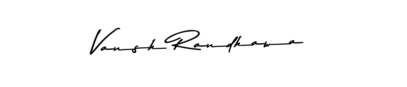 This is the best signature style for the Vansh Randhawa name. Also you like these signature font (Asem Kandis PERSONAL USE). Mix name signature. Vansh Randhawa signature style 9 images and pictures png