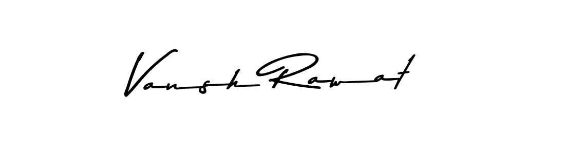 How to make Vansh Rawat name signature. Use Asem Kandis PERSONAL USE style for creating short signs online. This is the latest handwritten sign. Vansh Rawat signature style 9 images and pictures png