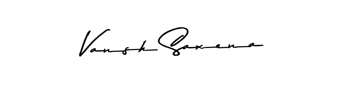 Vansh Saxena stylish signature style. Best Handwritten Sign (Asem Kandis PERSONAL USE) for my name. Handwritten Signature Collection Ideas for my name Vansh Saxena. Vansh Saxena signature style 9 images and pictures png