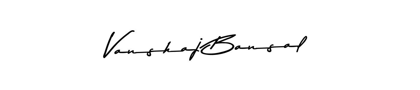 How to make Vanshaj Bansal signature? Asem Kandis PERSONAL USE is a professional autograph style. Create handwritten signature for Vanshaj Bansal name. Vanshaj Bansal signature style 9 images and pictures png