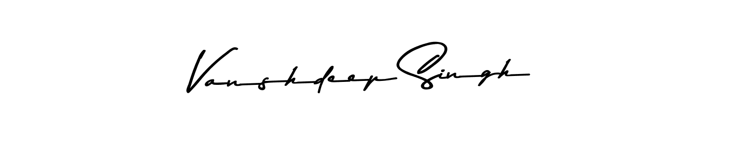 Design your own signature with our free online signature maker. With this signature software, you can create a handwritten (Asem Kandis PERSONAL USE) signature for name Vanshdeep Singh. Vanshdeep Singh signature style 9 images and pictures png