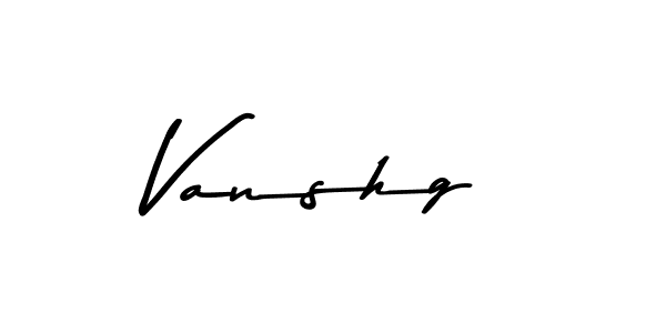 Create a beautiful signature design for name Vanshg. With this signature (Asem Kandis PERSONAL USE) fonts, you can make a handwritten signature for free. Vanshg signature style 9 images and pictures png