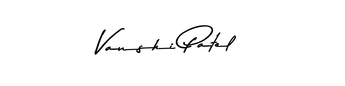 Vanshi Patel stylish signature style. Best Handwritten Sign (Asem Kandis PERSONAL USE) for my name. Handwritten Signature Collection Ideas for my name Vanshi Patel. Vanshi Patel signature style 9 images and pictures png