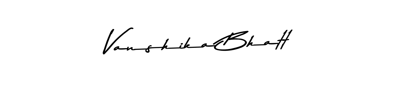 You should practise on your own different ways (Asem Kandis PERSONAL USE) to write your name (Vanshika Bhatt) in signature. don't let someone else do it for you. Vanshika Bhatt signature style 9 images and pictures png