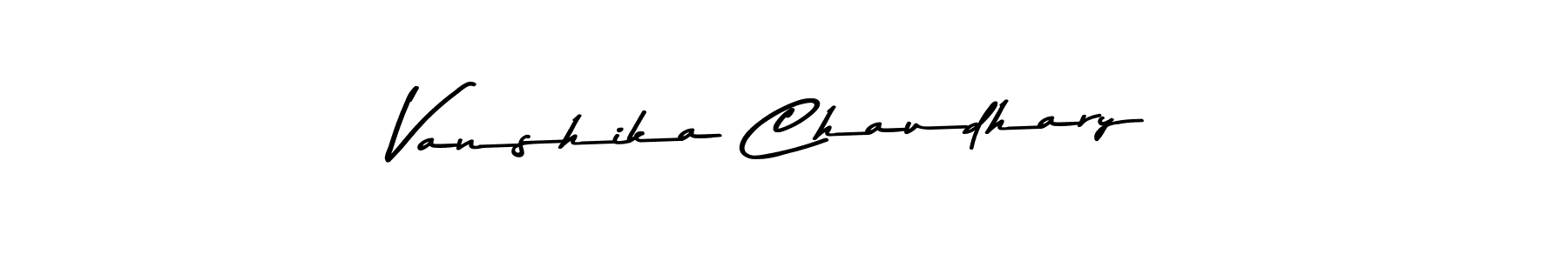 Design your own signature with our free online signature maker. With this signature software, you can create a handwritten (Asem Kandis PERSONAL USE) signature for name Vanshika Chaudhary. Vanshika Chaudhary signature style 9 images and pictures png