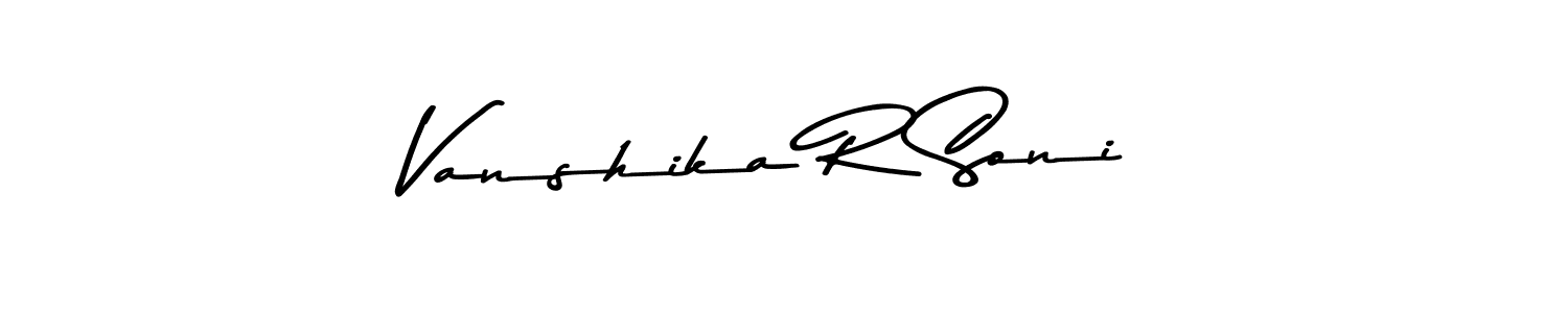 Make a beautiful signature design for name Vanshika R Soni. Use this online signature maker to create a handwritten signature for free. Vanshika R Soni signature style 9 images and pictures png