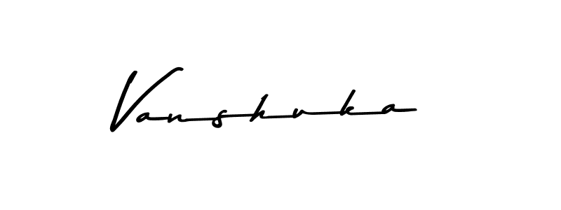 Also You can easily find your signature by using the search form. We will create Vanshuka name handwritten signature images for you free of cost using Asem Kandis PERSONAL USE sign style. Vanshuka signature style 9 images and pictures png