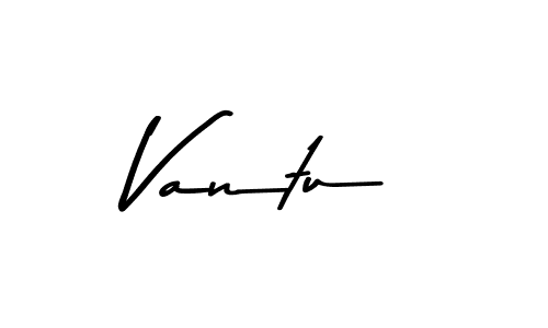 How to make Vantu signature? Asem Kandis PERSONAL USE is a professional autograph style. Create handwritten signature for Vantu name. Vantu signature style 9 images and pictures png