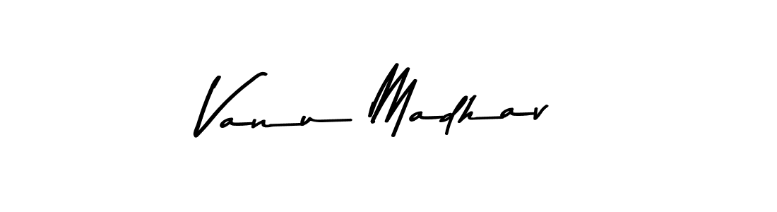 How to make Vanu Madhav signature? Asem Kandis PERSONAL USE is a professional autograph style. Create handwritten signature for Vanu Madhav name. Vanu Madhav signature style 9 images and pictures png