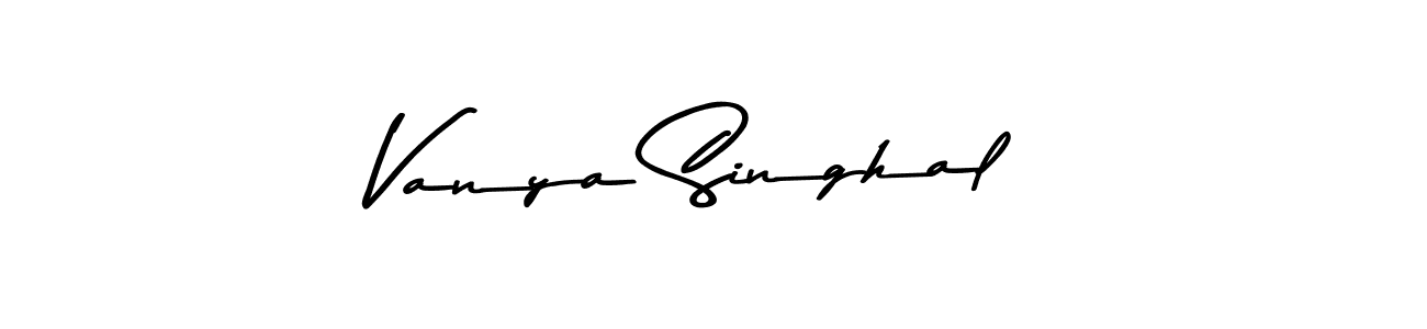 The best way (Asem Kandis PERSONAL USE) to make a short signature is to pick only two or three words in your name. The name Vanya Singhal include a total of six letters. For converting this name. Vanya Singhal signature style 9 images and pictures png