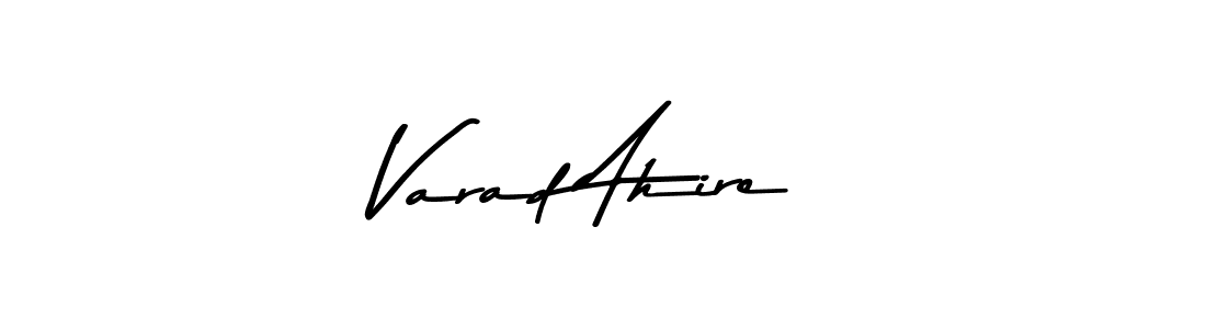 Make a beautiful signature design for name Varad Ahire. Use this online signature maker to create a handwritten signature for free. Varad Ahire signature style 9 images and pictures png