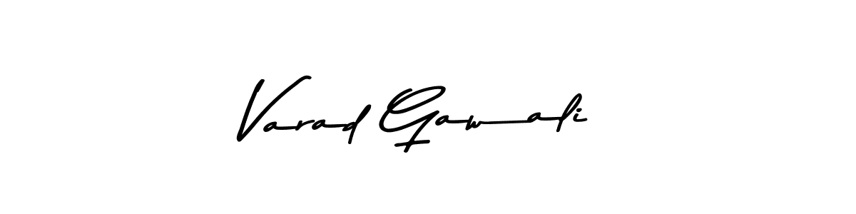 Design your own signature with our free online signature maker. With this signature software, you can create a handwritten (Asem Kandis PERSONAL USE) signature for name Varad Gawali. Varad Gawali signature style 9 images and pictures png