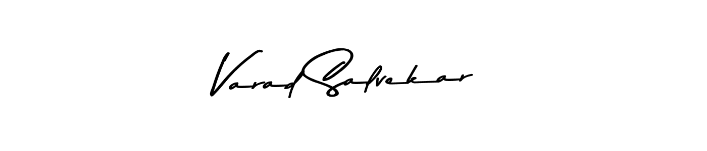 Create a beautiful signature design for name Varad Salvekar. With this signature (Asem Kandis PERSONAL USE) fonts, you can make a handwritten signature for free. Varad Salvekar signature style 9 images and pictures png